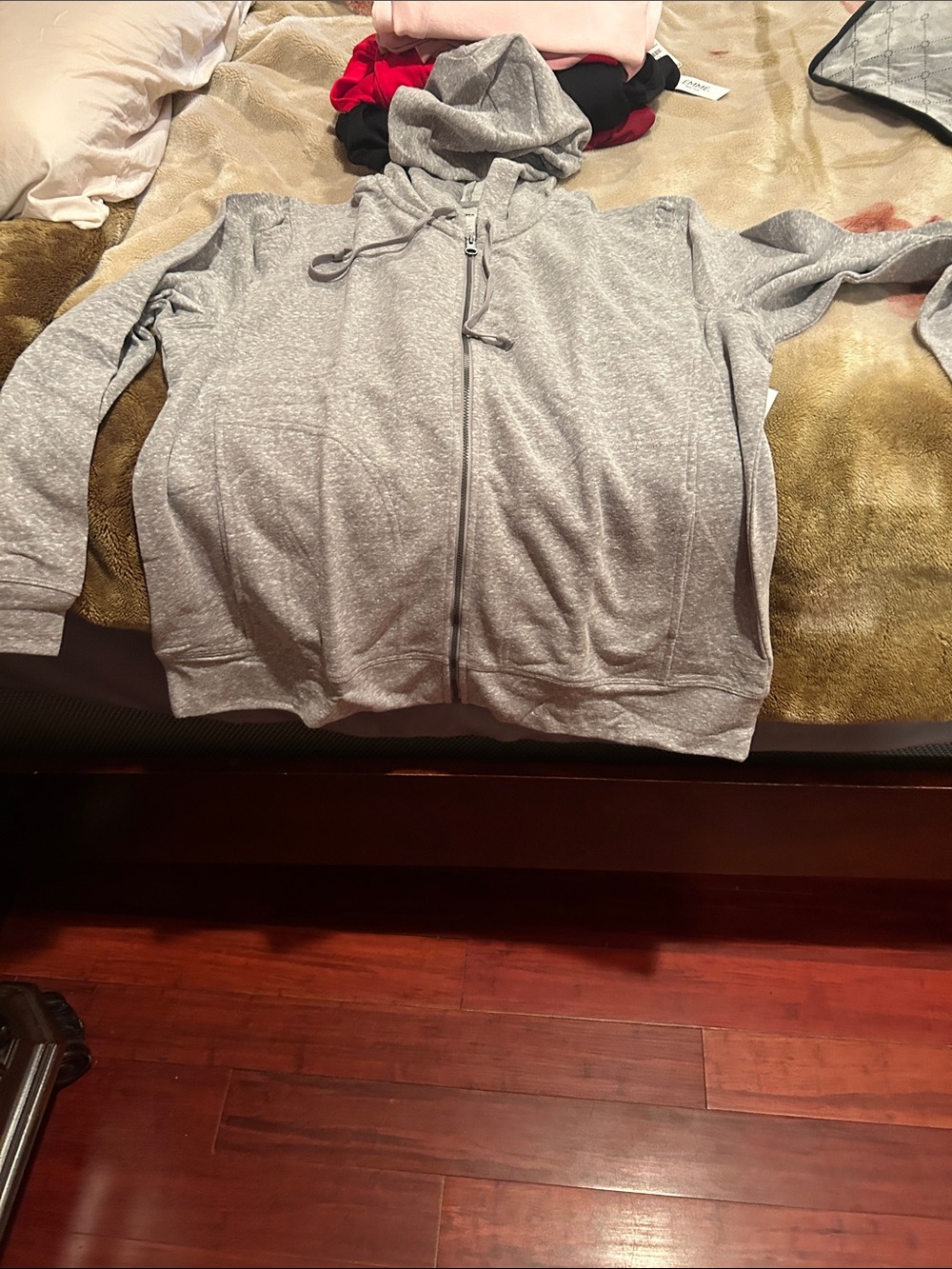 Kohl's Men's Gray Full-Zip Hooded Sweatshirt